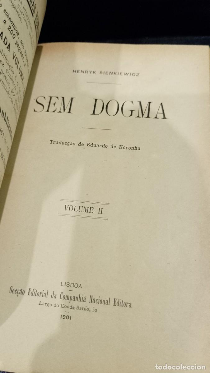 Libros antiguos: Sem Dogma 1901 Henryk Sienkiewicz - Foto 2