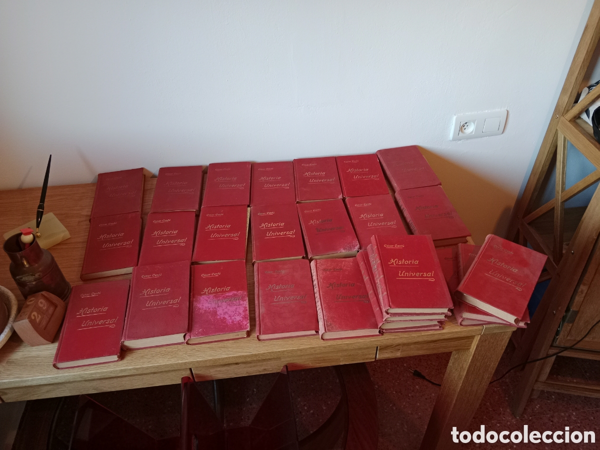 Libros antiguos: Historia Universal de C&eacute;sar Cant&uacute; 1910 26 vol - Foto 6
