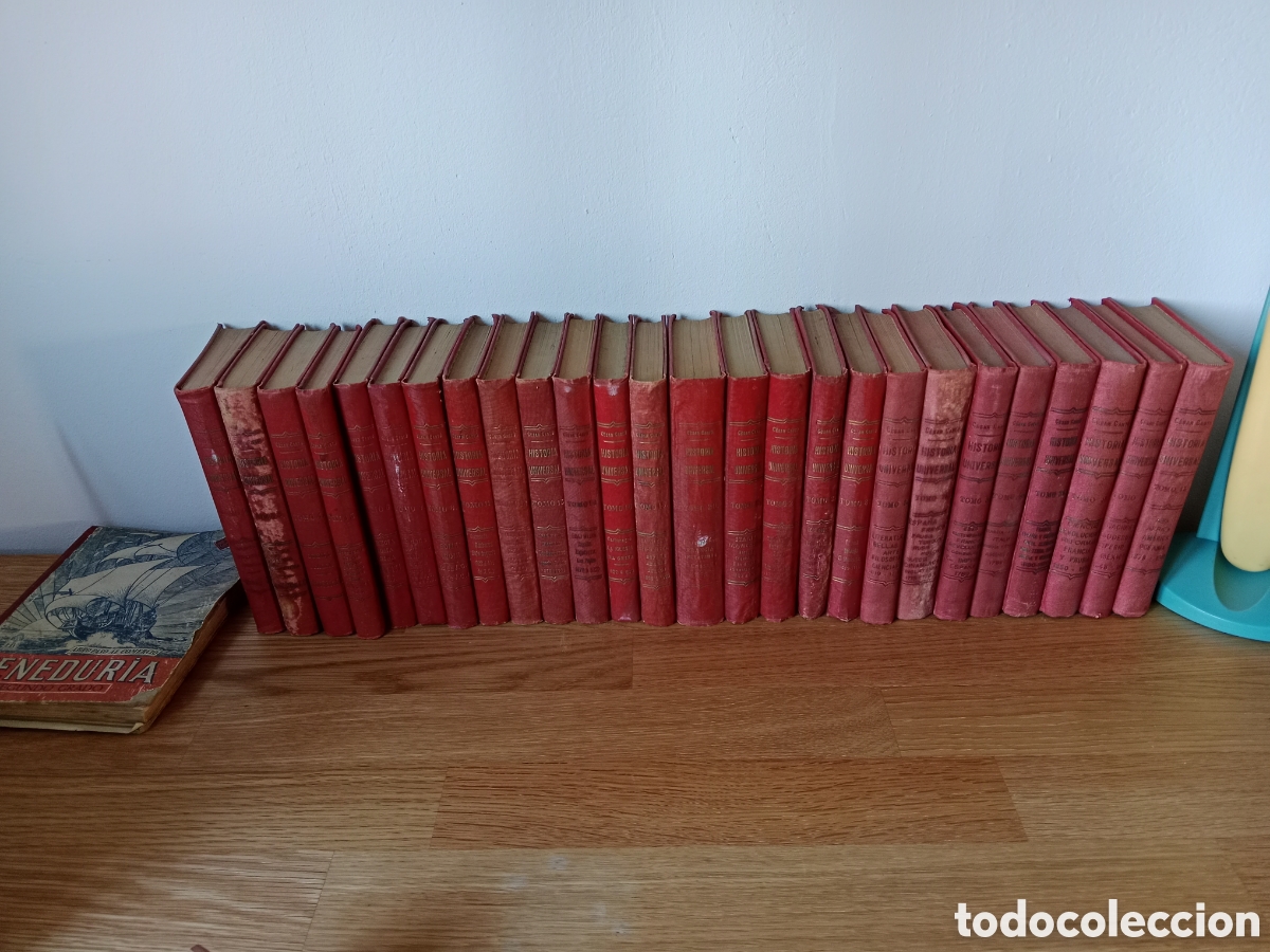 Libros antiguos: Historia Universal de C&eacute;sar Cant&uacute; 1910 26 vol - Foto 1