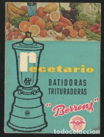 Libros antiguos: RECETARIO BATIDORAS Berrens. - Foto 1