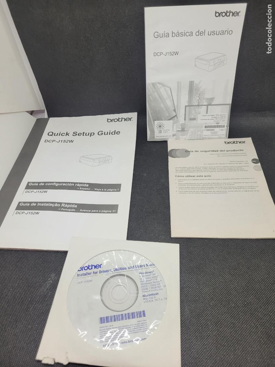 Libros antiguos: MANUAL IMPRESORA BROTHER DCP J152 W - Foto 1