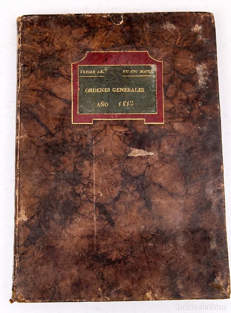 Libros antiguos: ORDENES GENERALES DEL ESTADO MAYOR DEL QUARTO EJERCITO - 1812 - Foto 1