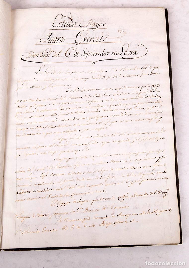 Libros antiguos: ORDENES GENERALES DEL ESTADO MAYOR DEL QUARTO EJERCITO - 1812 - Foto 4