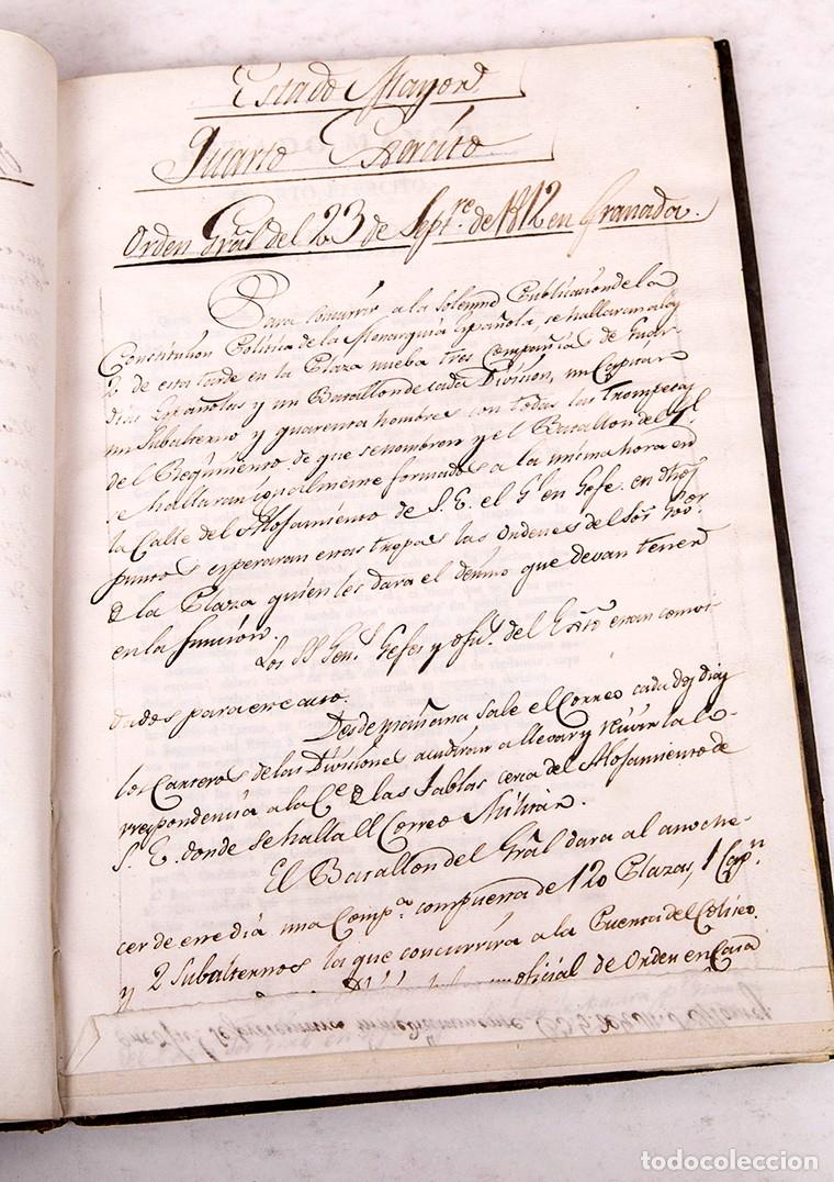 Libros antiguos: ORDENES GENERALES DEL ESTADO MAYOR DEL QUARTO EJERCITO - 1812 - Foto 5