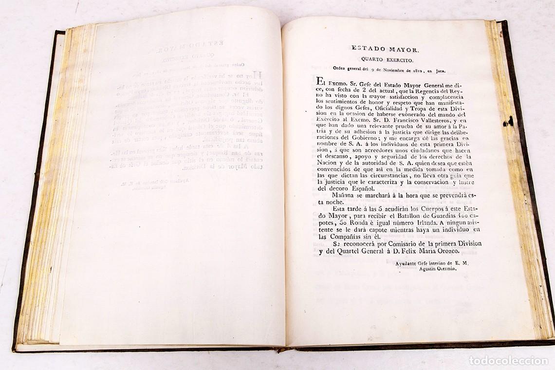 Libros antiguos: ORDENES GENERALES DEL ESTADO MAYOR DEL QUARTO EJERCITO - 1812 - Foto 12