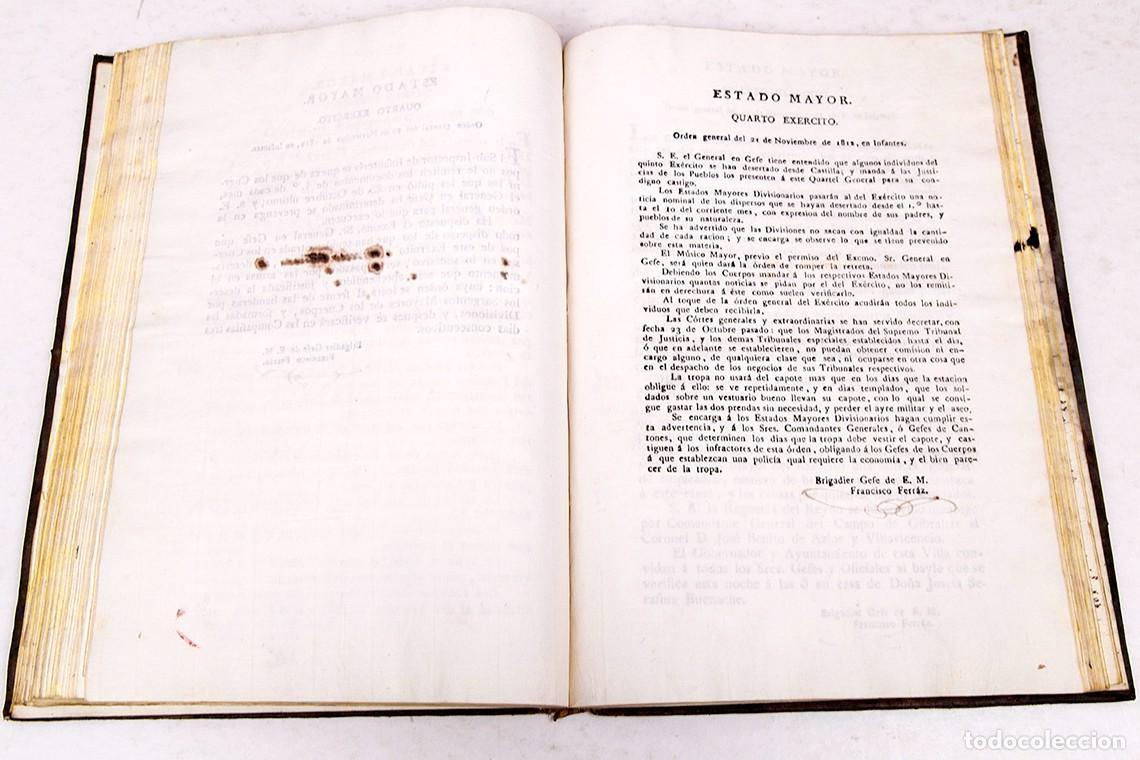 Libros antiguos: ORDENES GENERALES DEL ESTADO MAYOR DEL QUARTO EJERCITO - 1812 - Foto 13