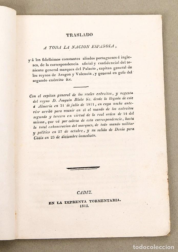 Libros antiguos: CADIZ 1812 - MARQU&Eacute;S DEL PALACIO - IMPRENTA TORMENTARIA - Foto 1