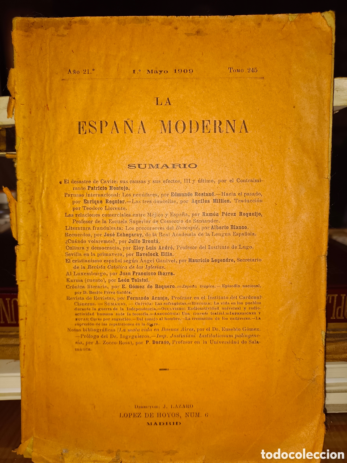 Libros antiguos: La Espa&ntilde;a Moderna Mayo 1909 - Foto 1