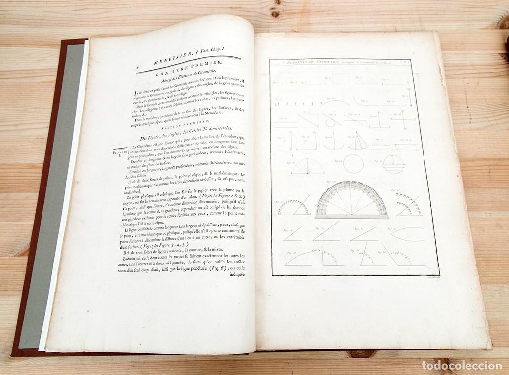 Libros antiguos: Lart du Menuisier - M. Rouro - 1769-70 - Foto 3
