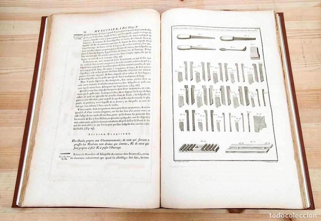 Libros antiguos: Lart du Menuisier - M. Rouro - 1769-70 - Foto 6