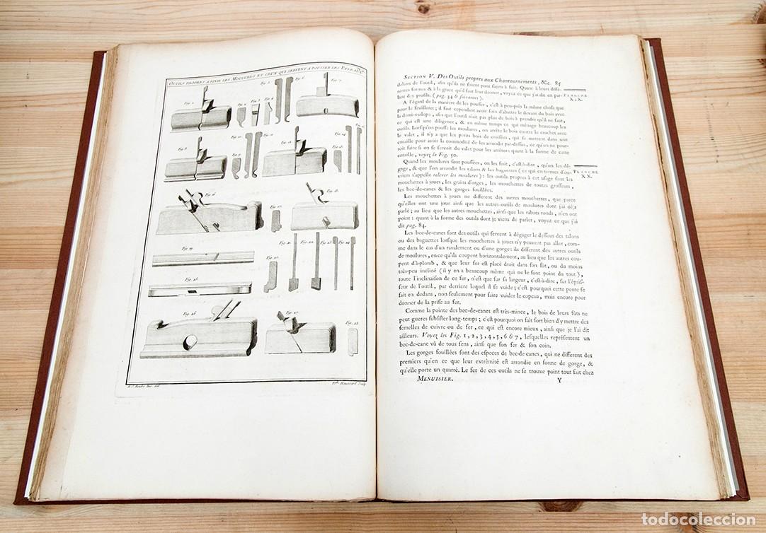Libros antiguos: Lart du Menuisier - M. Rouro - 1769-70 - Foto 7