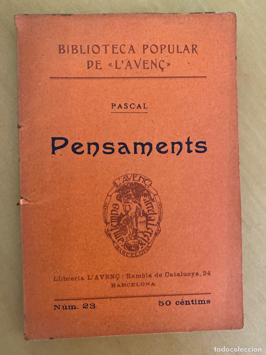 Libros antiguos: PENSAMENTS . PASCAL BIBLIOTECA POPULAR LAVEN&Ccedil; 1904. NUM 23 - Foto 1