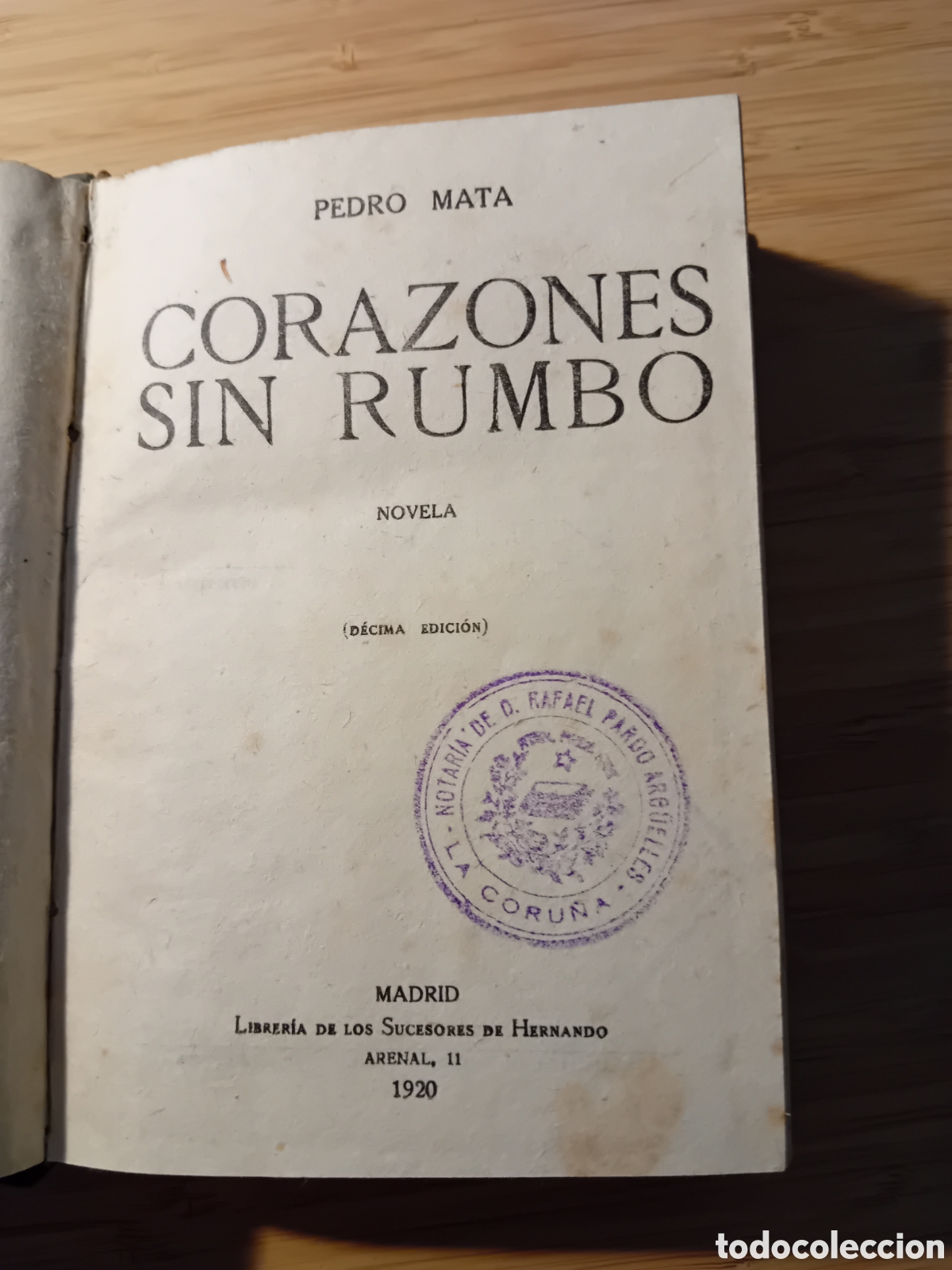 Libros antiguos: Corazones sin rumbo - Pedro Mata (Suc. de Hernando 1920) - Foto 3