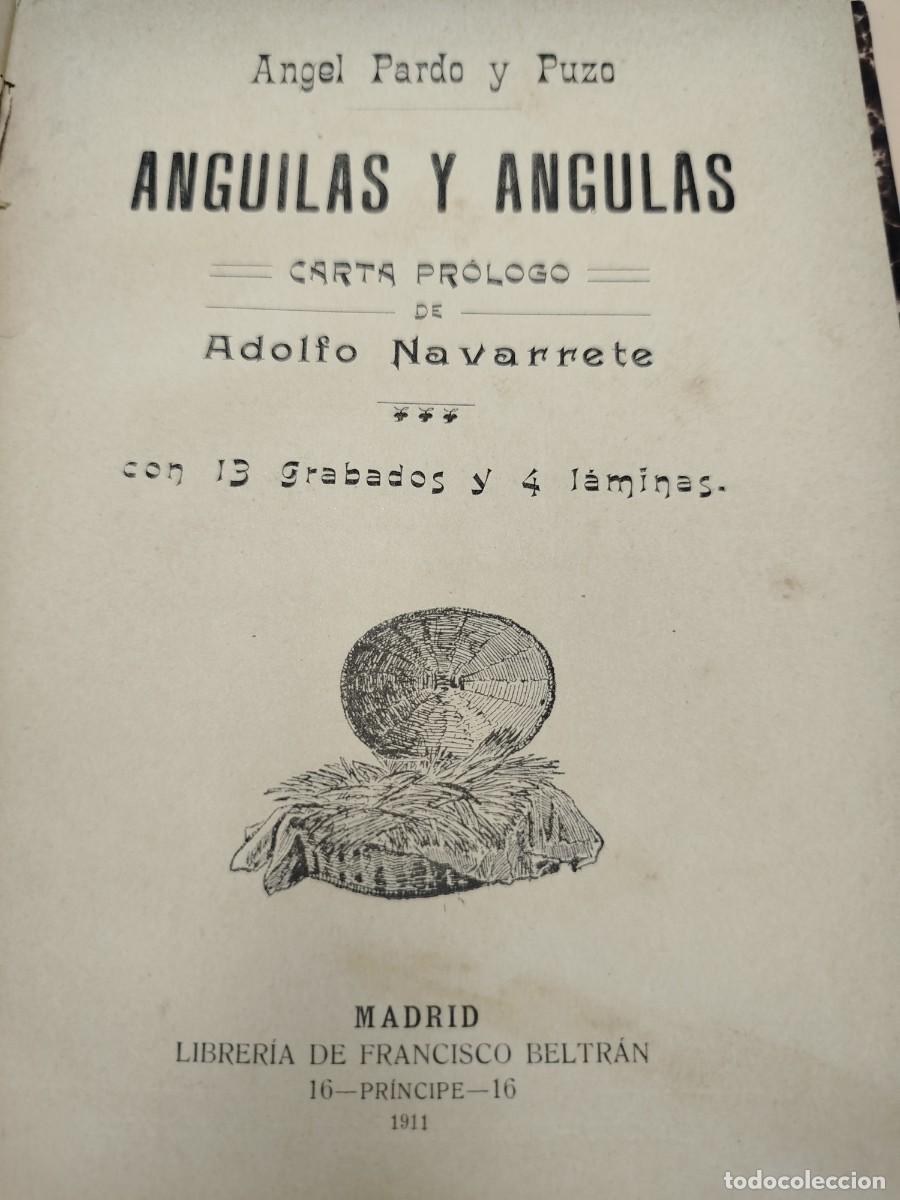 Libros antiguos: ANGUILAS Y ANGULAS ANGEL PARDO RARISIMO - Foto 1