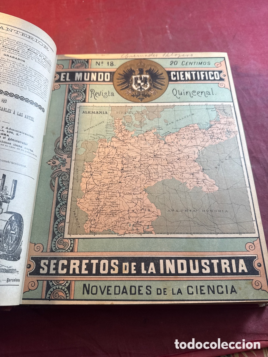 Libros antiguos: EL MUNDO CIENT&Iacute;FICO BARCELONA 1900 - Foto 6