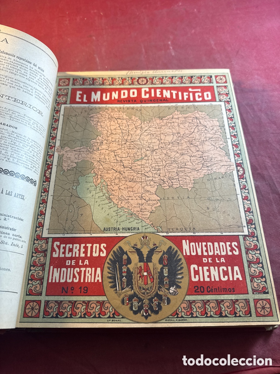 Libros antiguos: EL MUNDO CIENT&Iacute;FICO BARCELONA 1900 - Foto 7