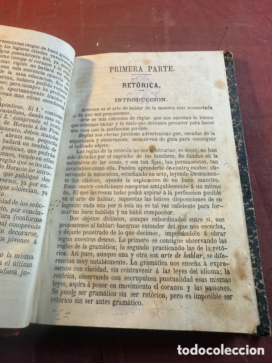 Libros antiguos: Compendio de la ret&oacute;rica y la po&eacute;tica - Foto 2