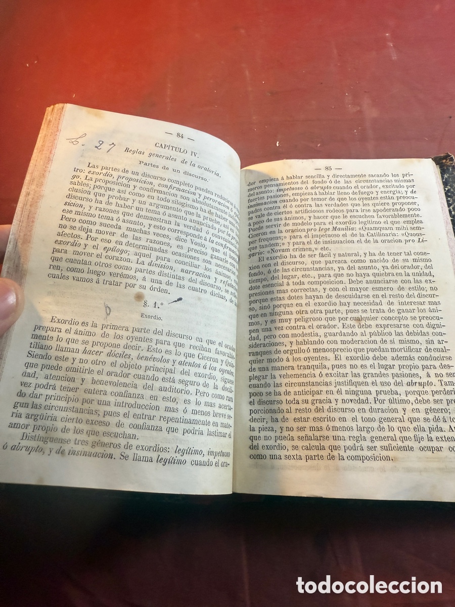 Libros antiguos: Compendio de la ret&oacute;rica y la po&eacute;tica - Foto 3