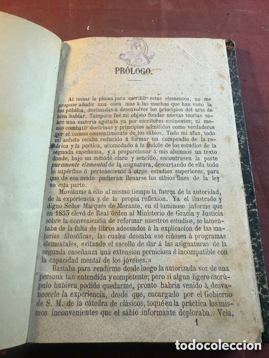 Libros antiguos: Compendio de la ret&oacute;rica y la po&eacute;tica - Foto 1