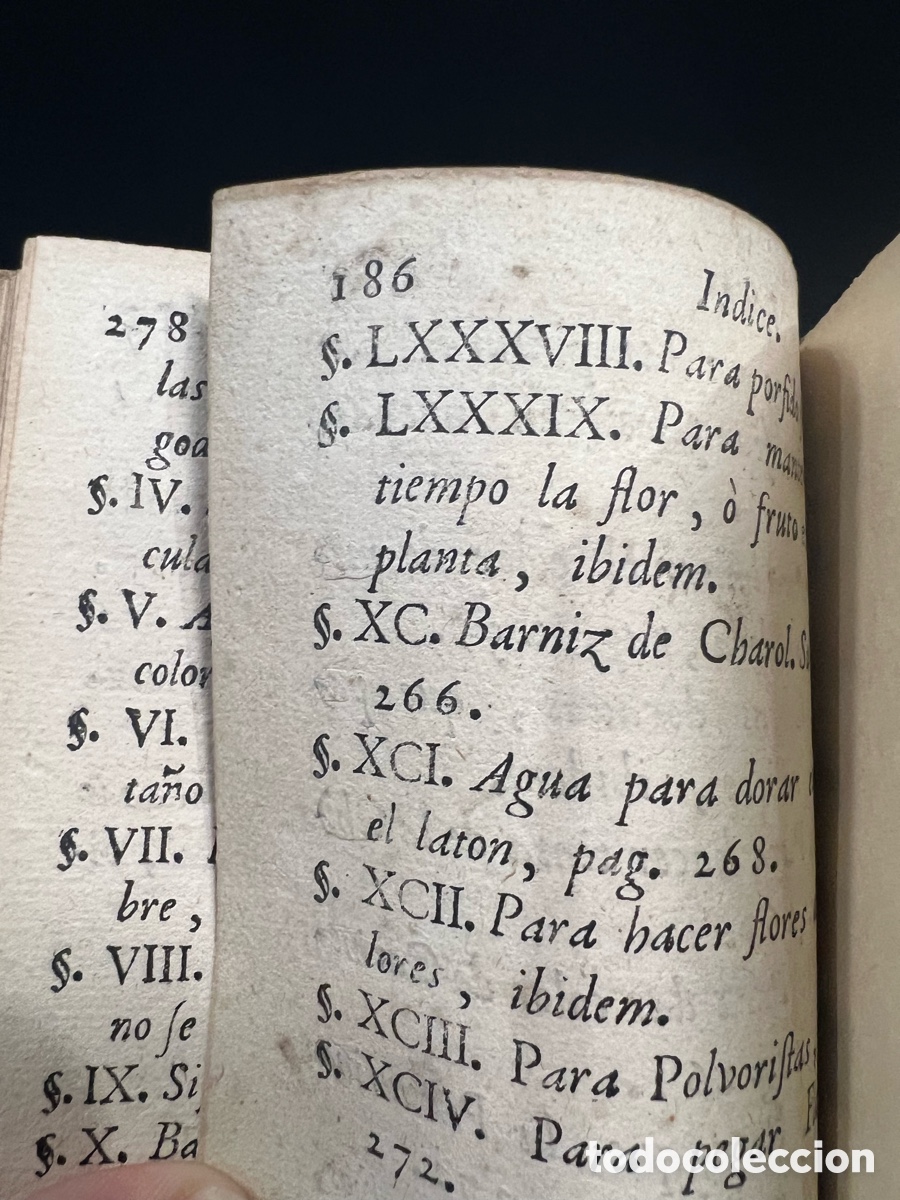 Libros antiguos: Tratado de Barnizes y Charoles, Cantelli 1735-1755 - Foto 6