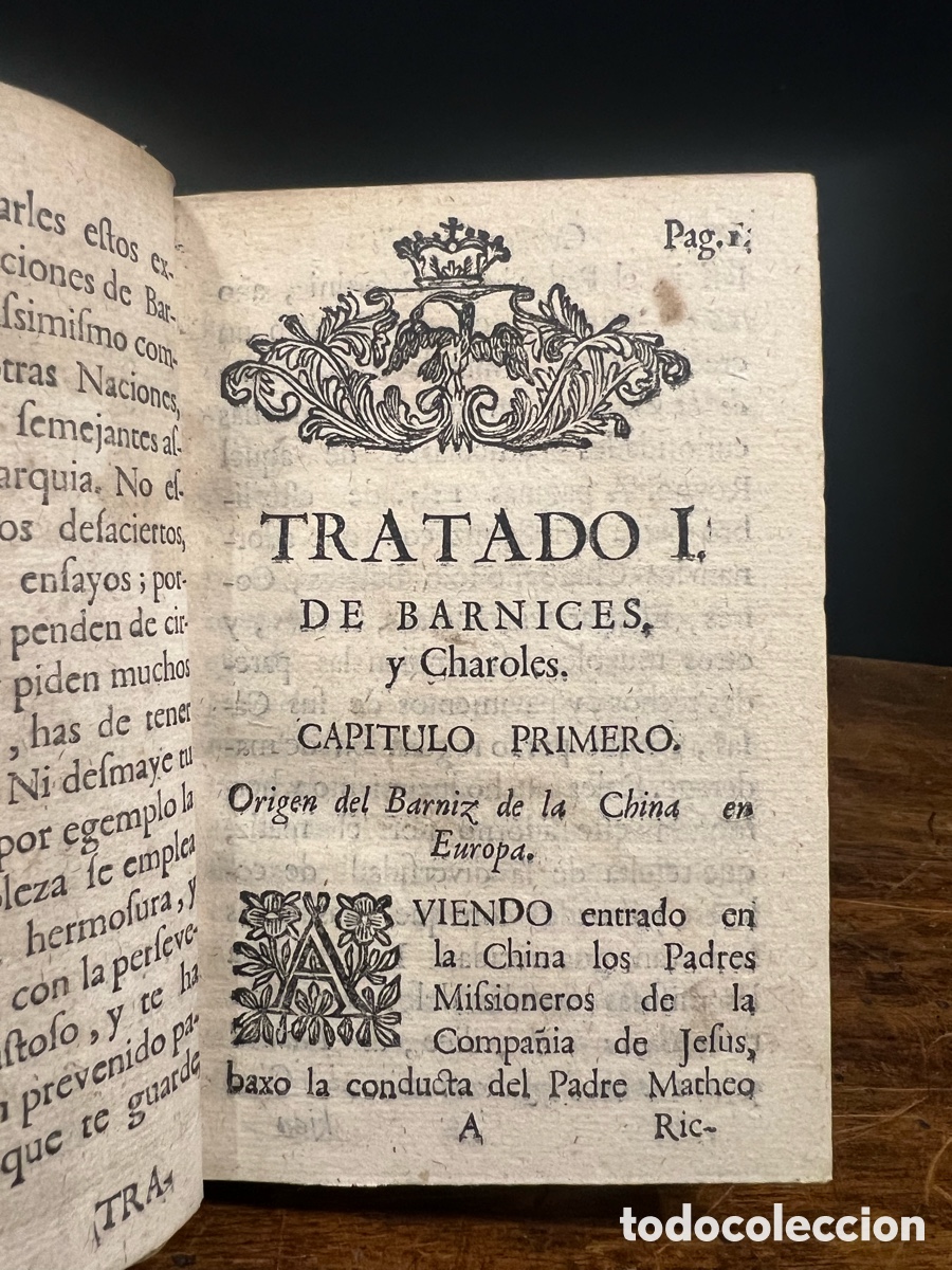 Libros antiguos: Tratado de Barnizes y Charoles, Cantelli 1735-1755 - Foto 7