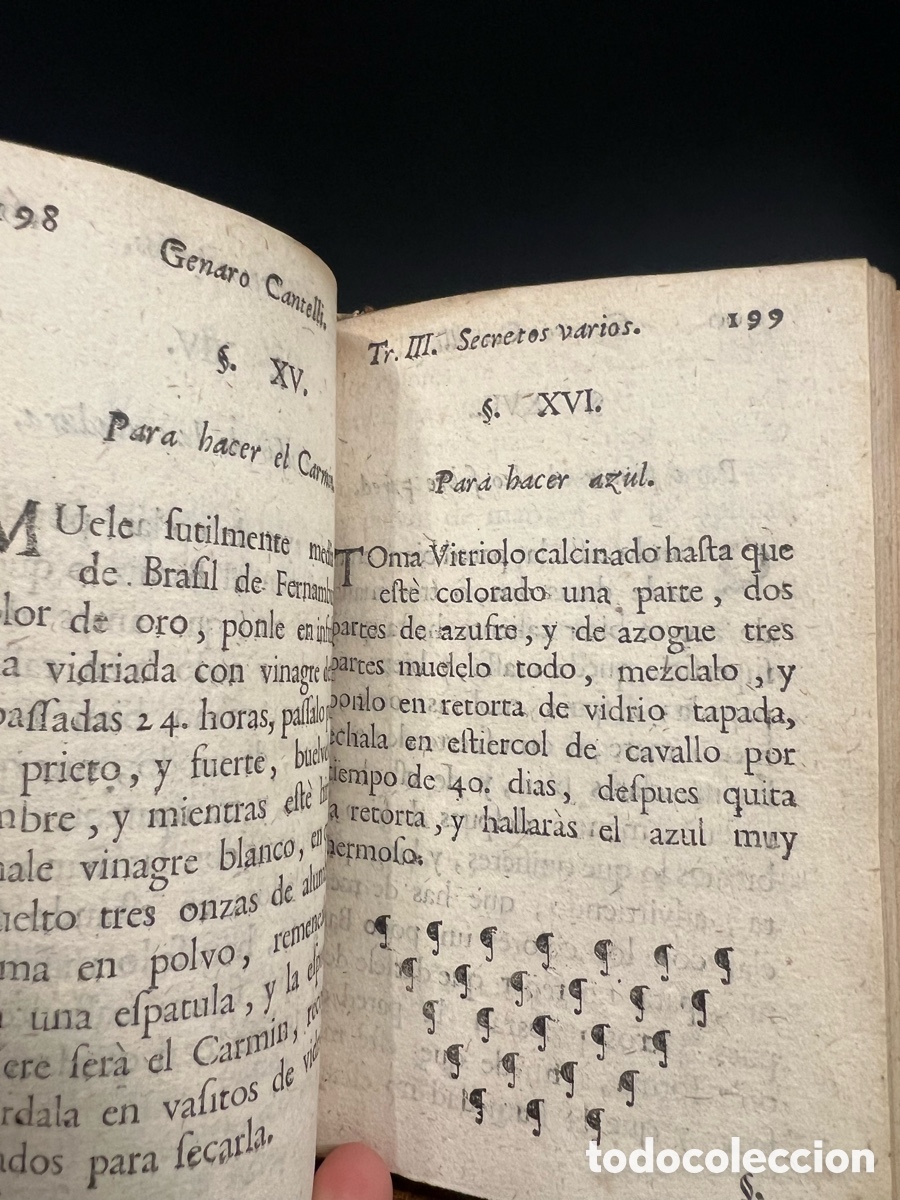 Libros antiguos: Tratado de Barnizes y Charoles, Cantelli 1735-1755 - Foto 14