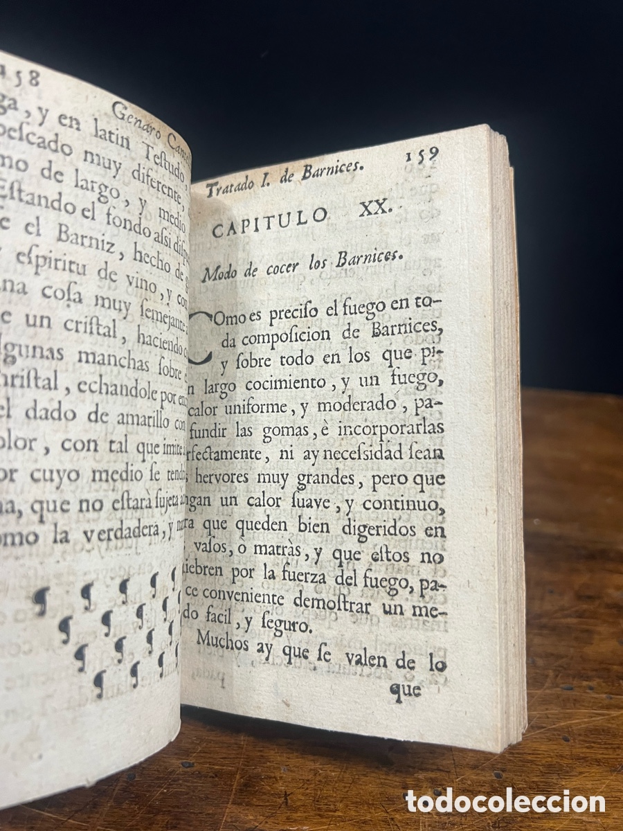 Libros antiguos: Tratado de Barnizes y Charoles, Cantelli 1735-1755 - Foto 15