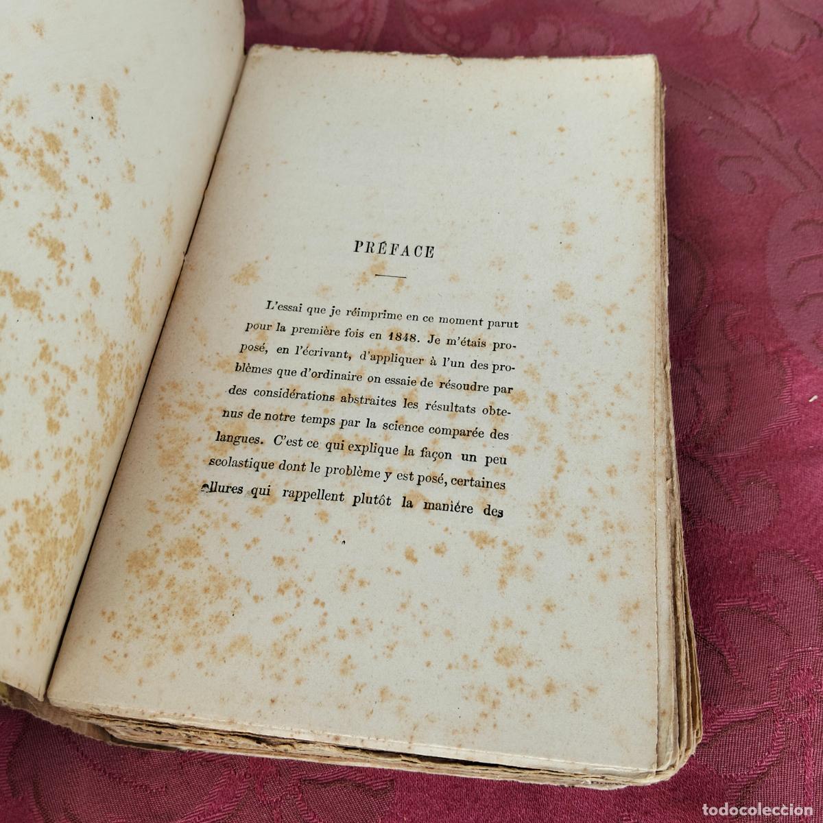 Libros antiguos: De lorigine du langage Ernest Renan - Foto 6