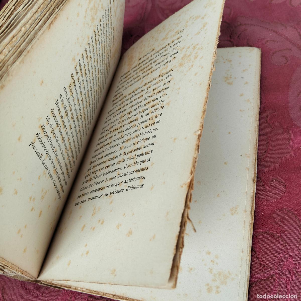 Libros antiguos: De lorigine du langage Ernest Renan - Foto 9