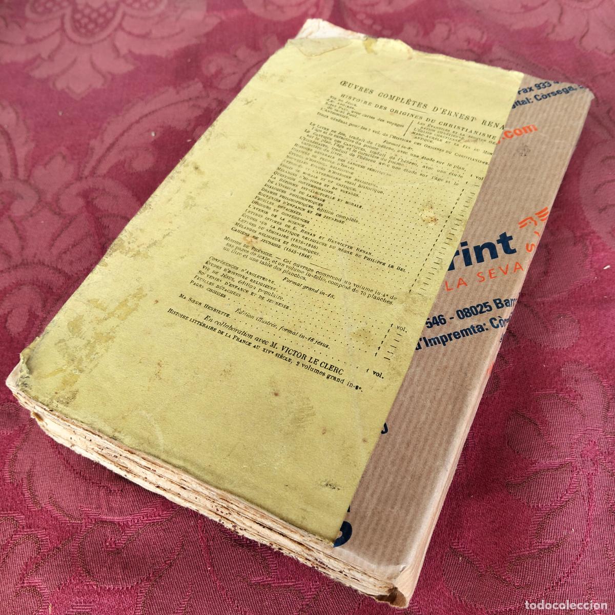 Libros antiguos: De lorigine du langage Ernest Renan - Foto 10