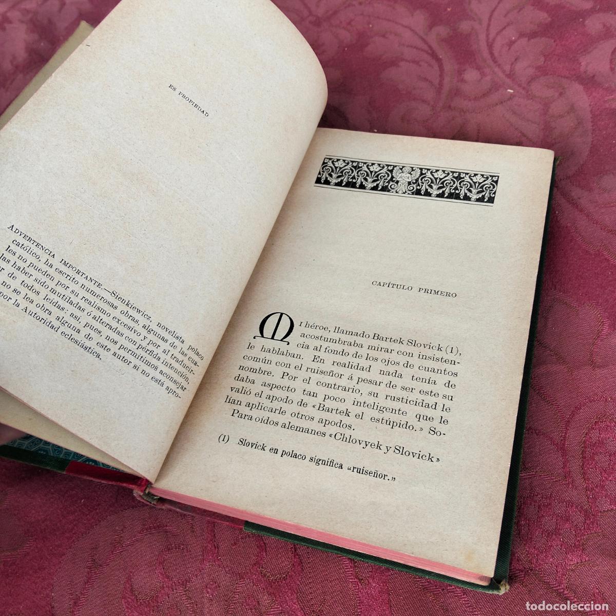 Libros antiguos: Bartek el Victorioso E Enrique Sienkiewicz - Foto 6