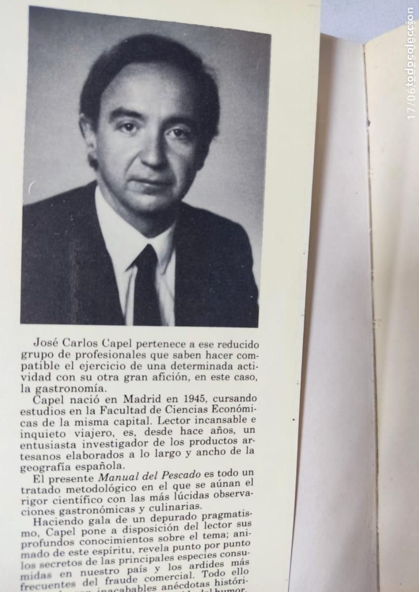 Libros antiguos: MANUAL DEL PESCADO. JOS&Eacute; CARLOS CAPEL - Foto 6