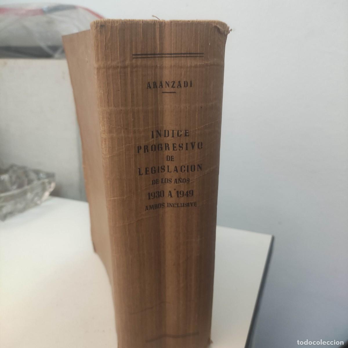 Libros antiguos: Indice progresivo de legislaci&oacute;n - Foto 3