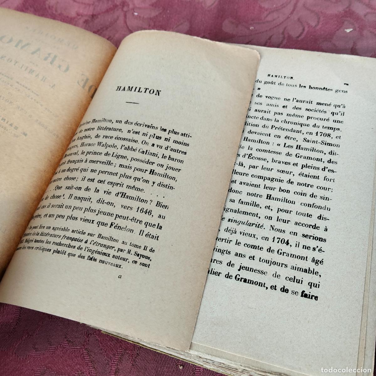 Libros antiguos: M&eacute;moires du comte de Gramont A Hamilton classiques librairie Garnier - Foto 6