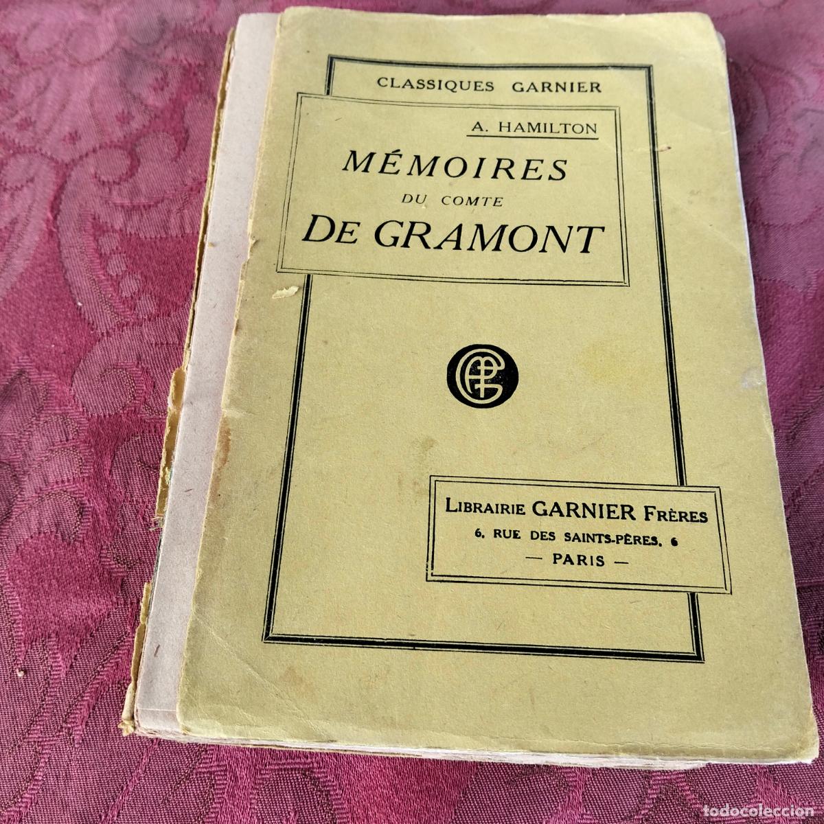 Libros antiguos: M&eacute;moires du comte de Gramont A Hamilton classiques librairie Garnier - Foto 2