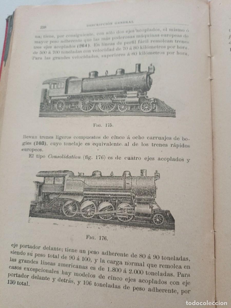 Libros antiguos: Antiguo libro sobre Ferrocarriles. 1908. - Foto 4