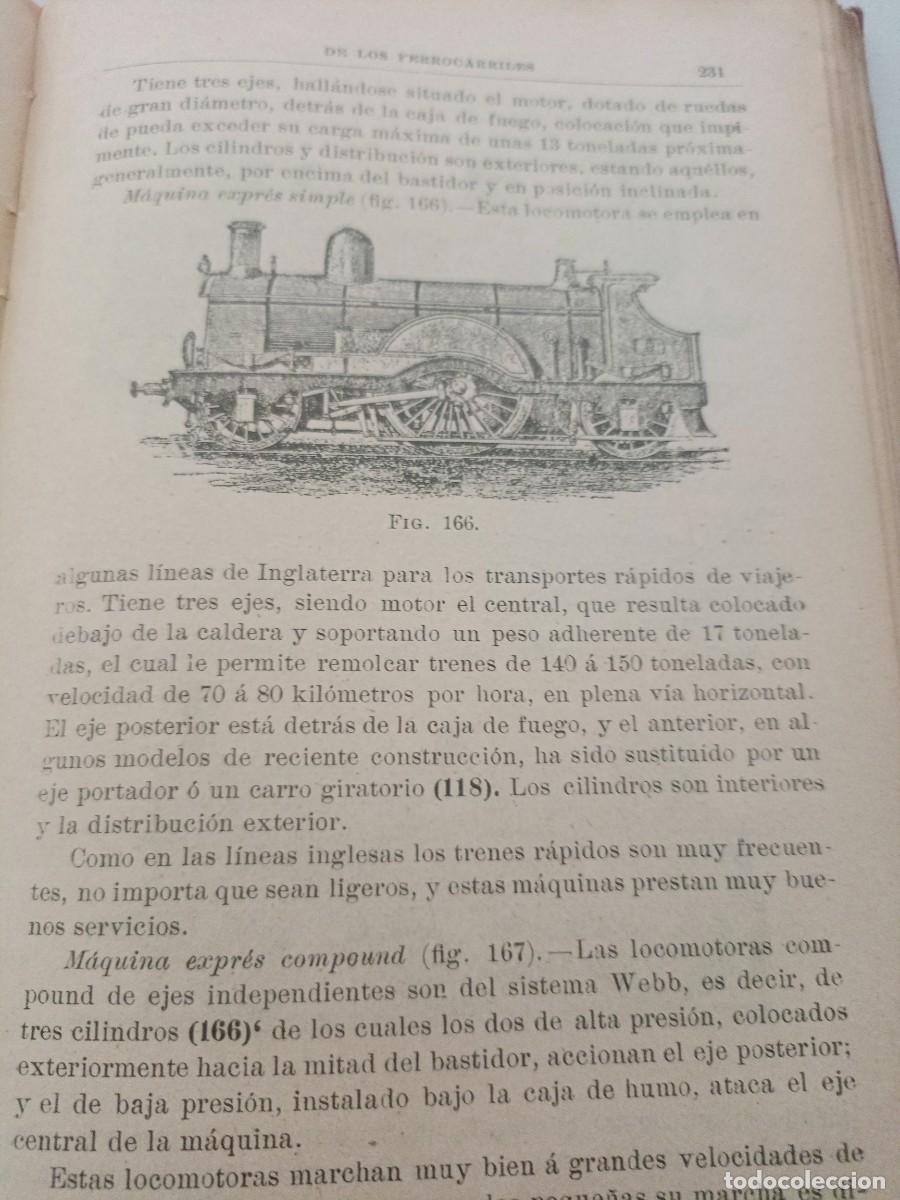 Libros antiguos: Antiguo libro sobre Ferrocarriles. 1908. - Foto 11