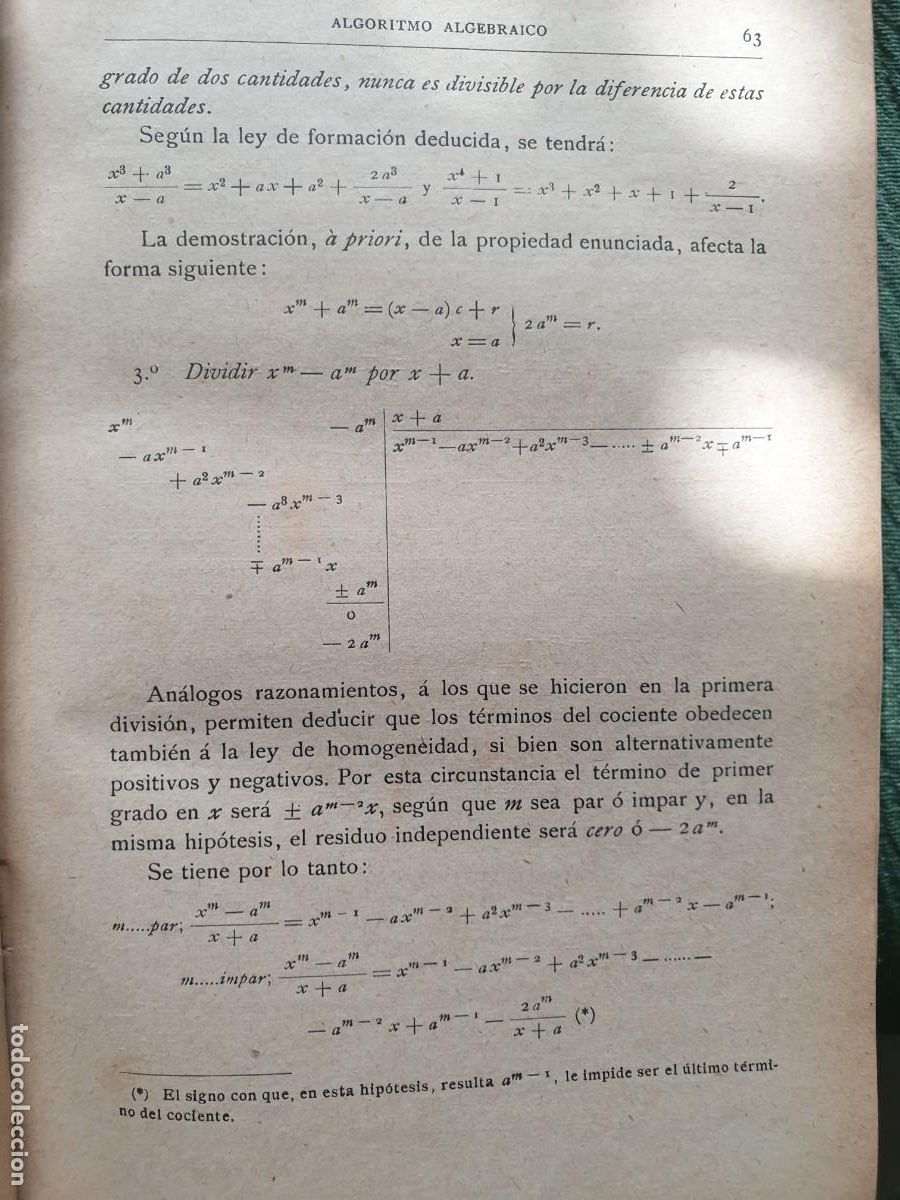 Libros antiguos: Algebra. Ignacio Salinas y Manuel Benitez. - Foto 3