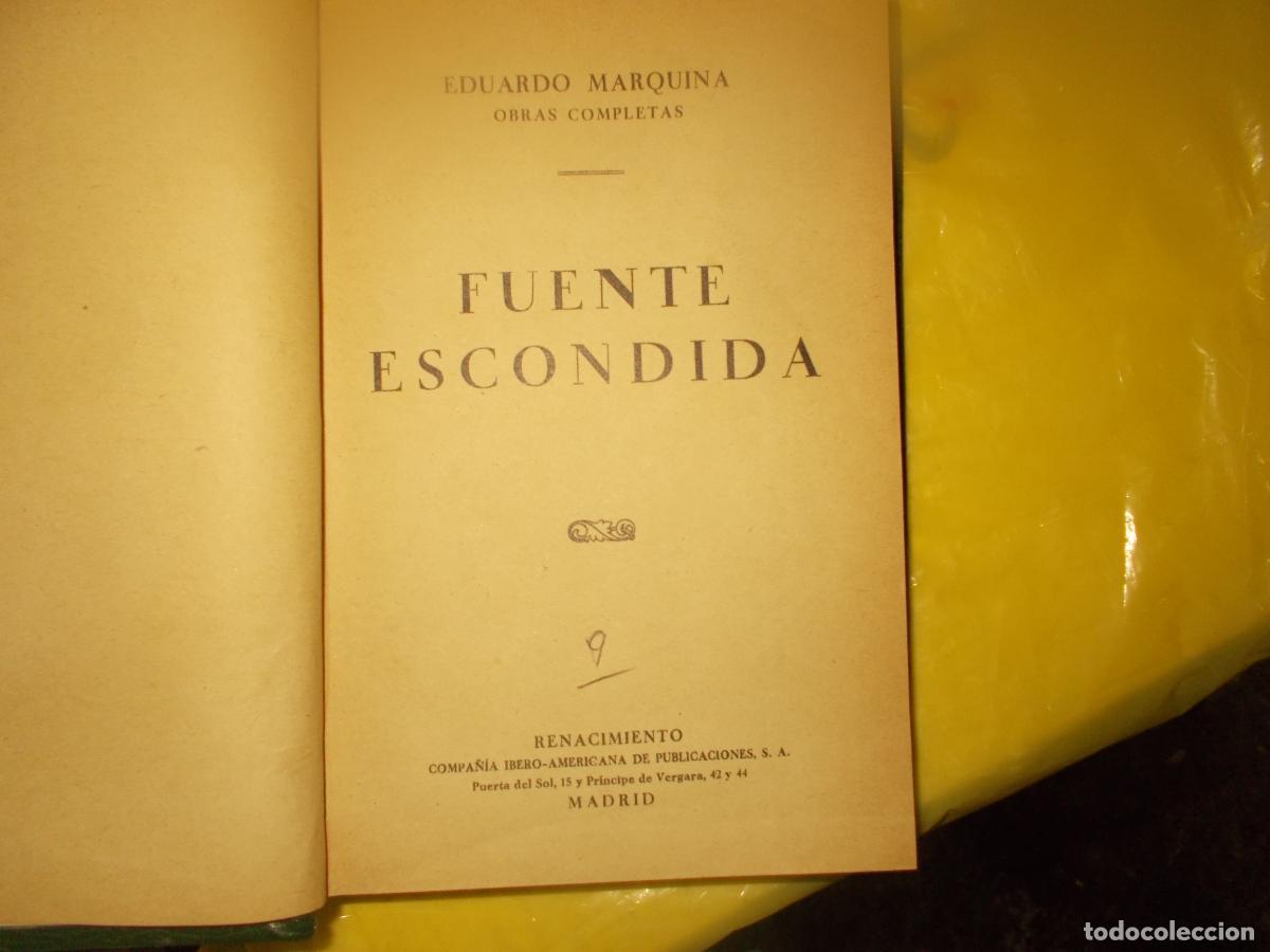 Libros antiguos: Fuente escondida de Eduardo Maquina - Foto 1
