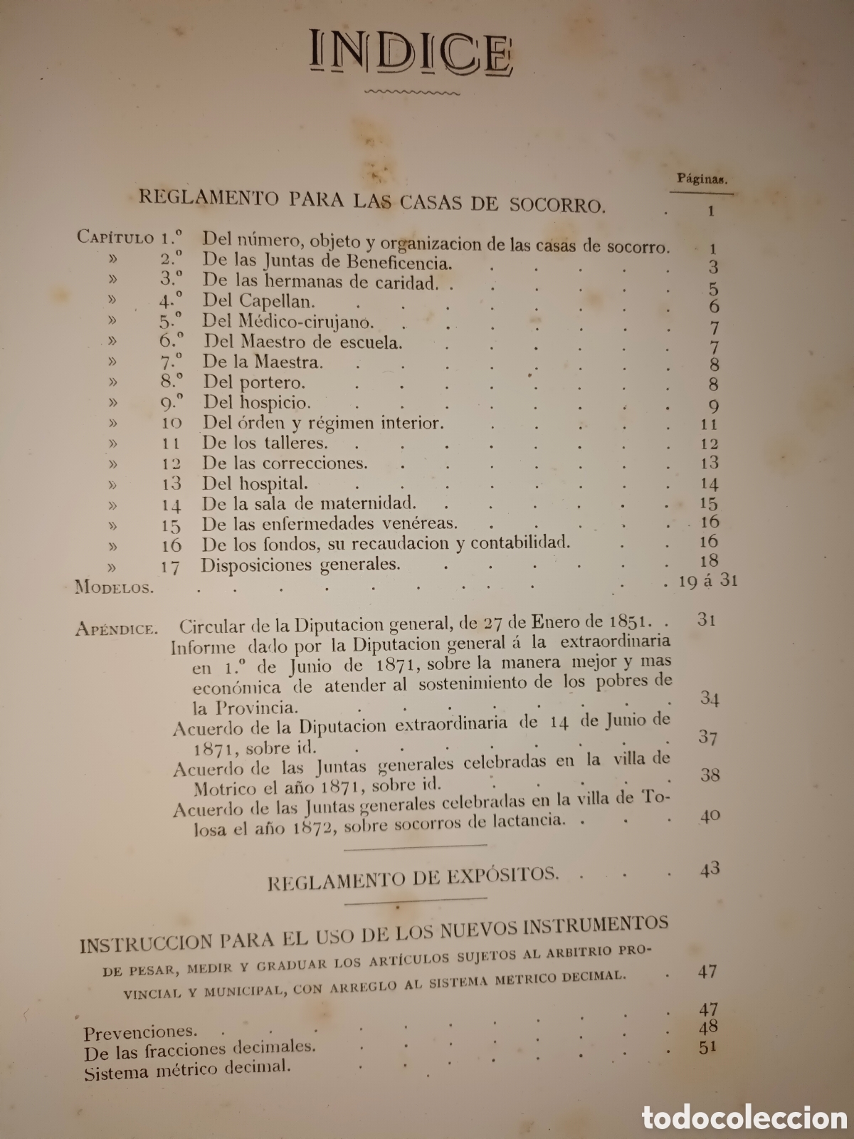Libros antiguos: Reglamento para las casas de Socorro A&ntilde;o 1880 - Foto 8