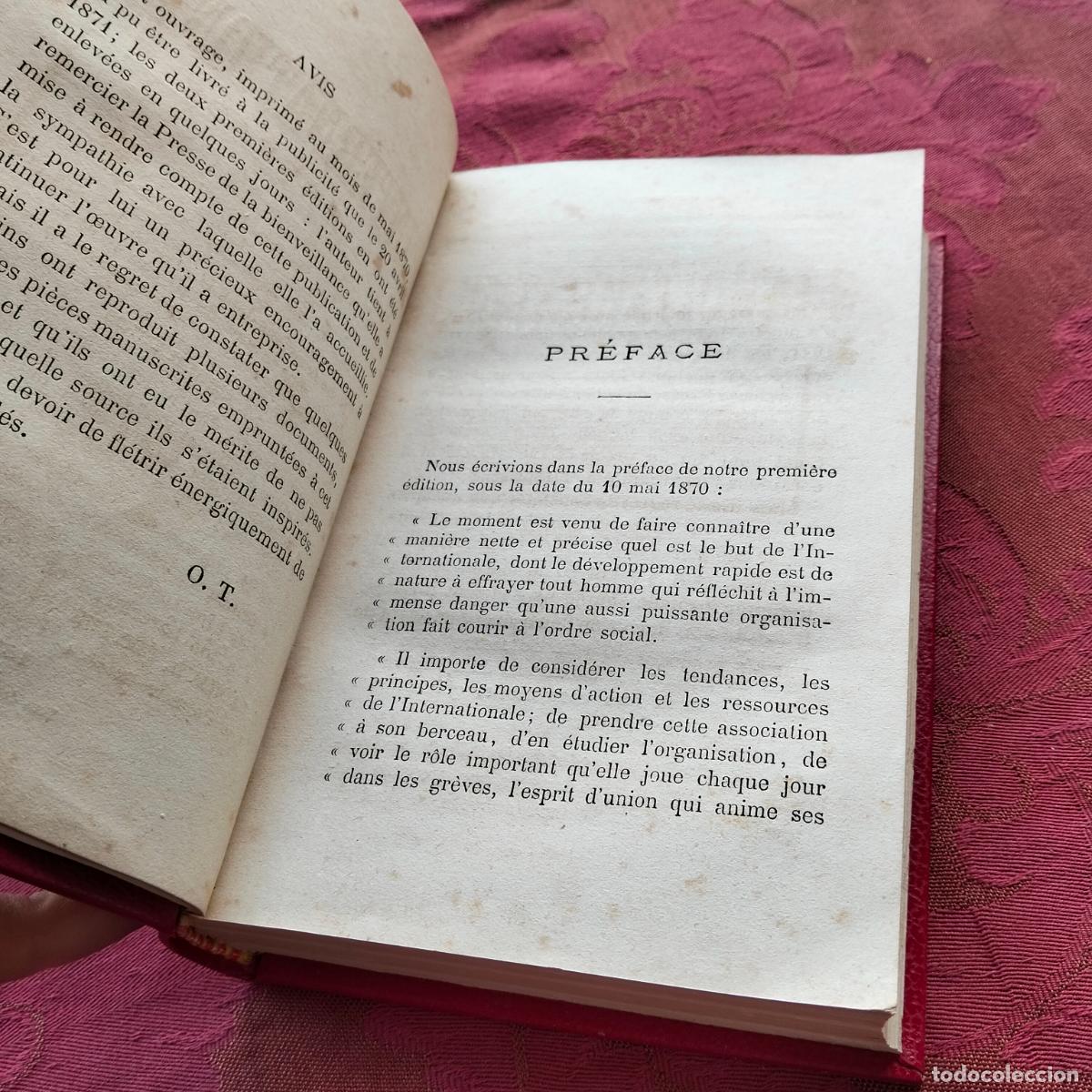 Libros antiguos: Oscar Testut, linternationale, Lachaud Subercaze 1871 - Foto 6