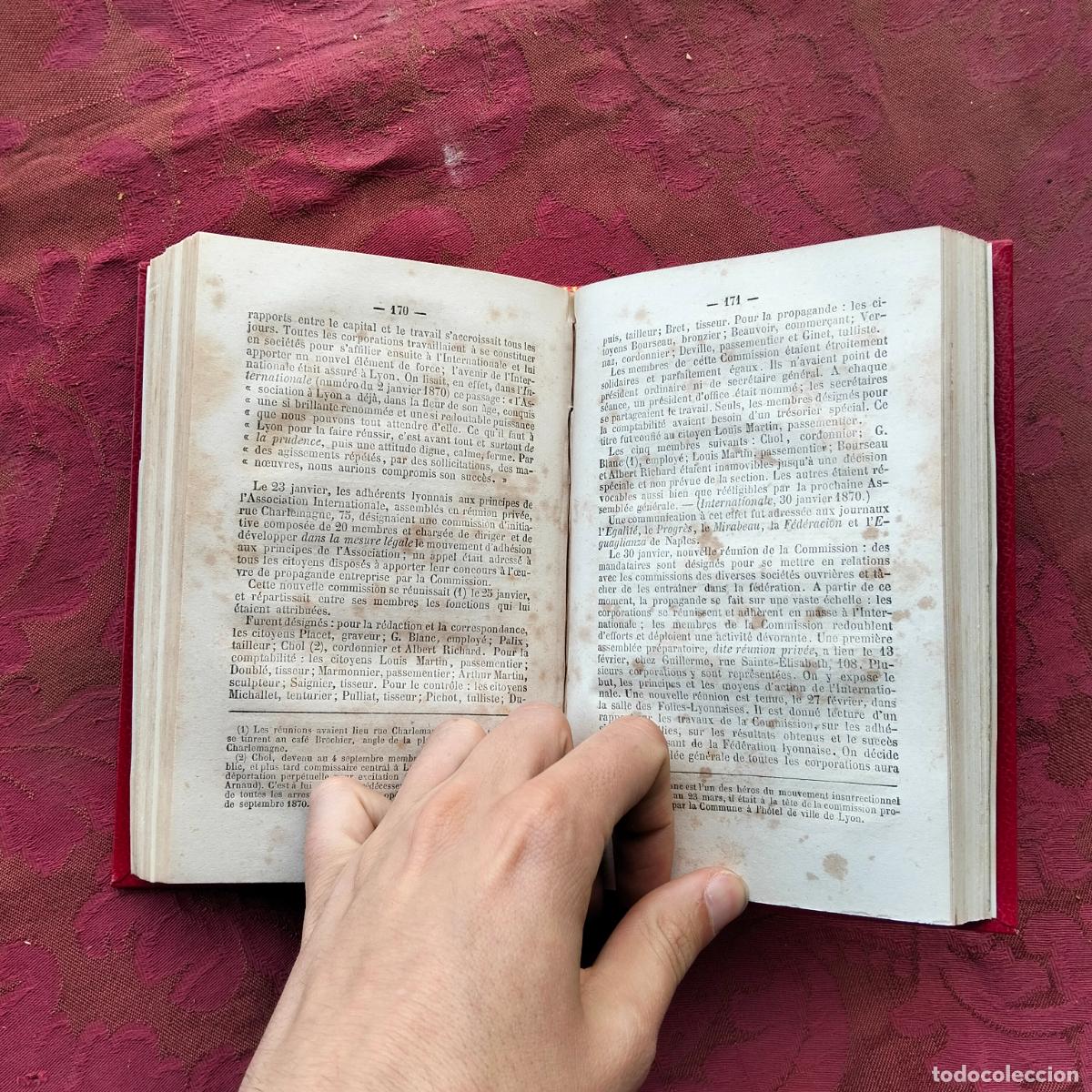 Libros antiguos: Oscar Testut, linternationale, Lachaud Subercaze 1871 - Foto 7