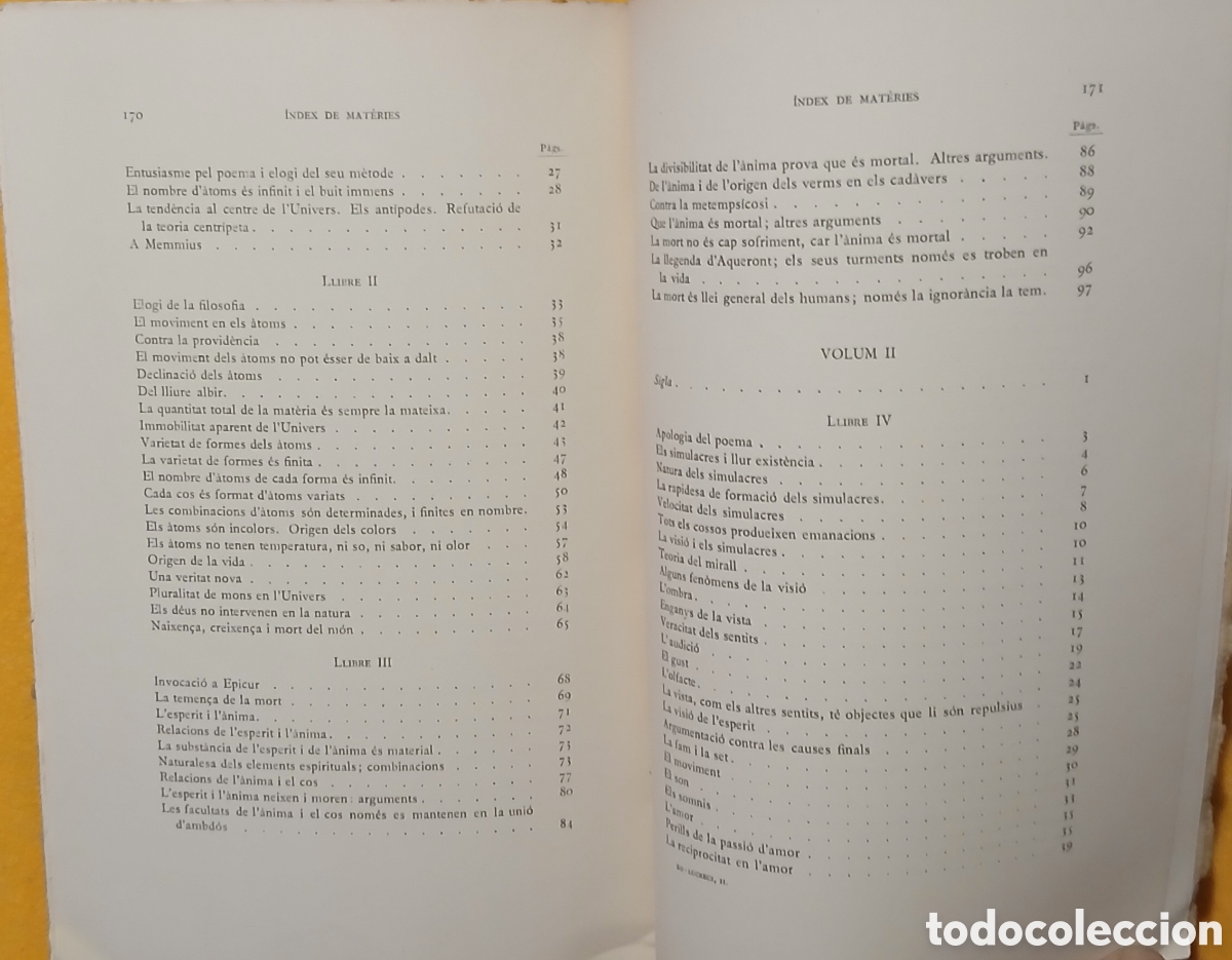 Libros antiguos: De la Natura, Lucreci, Escriptors Llatins - Foto 7