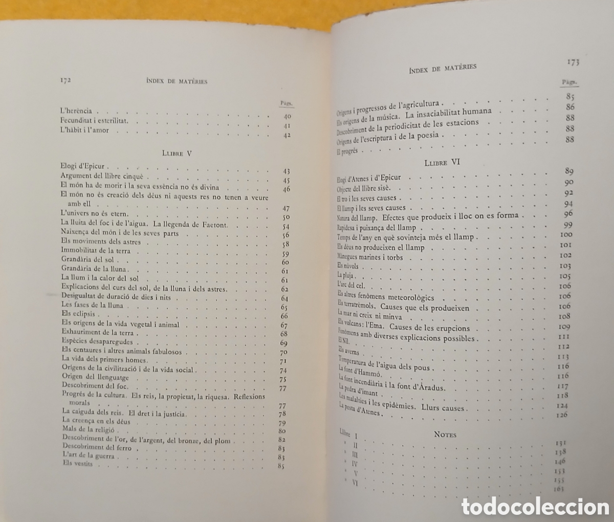 Libros antiguos: De la Natura, Lucreci, Escriptors Llatins - Foto 8
