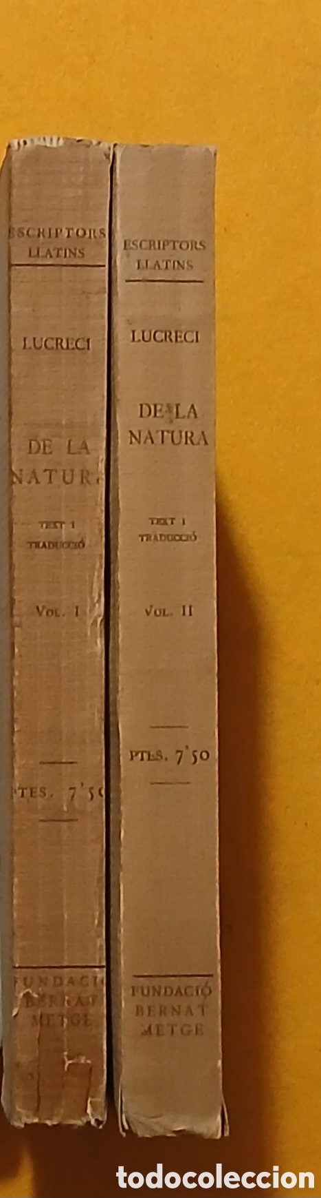 Libros antiguos: De la Natura, Lucreci, Escriptors Llatins - Foto 9