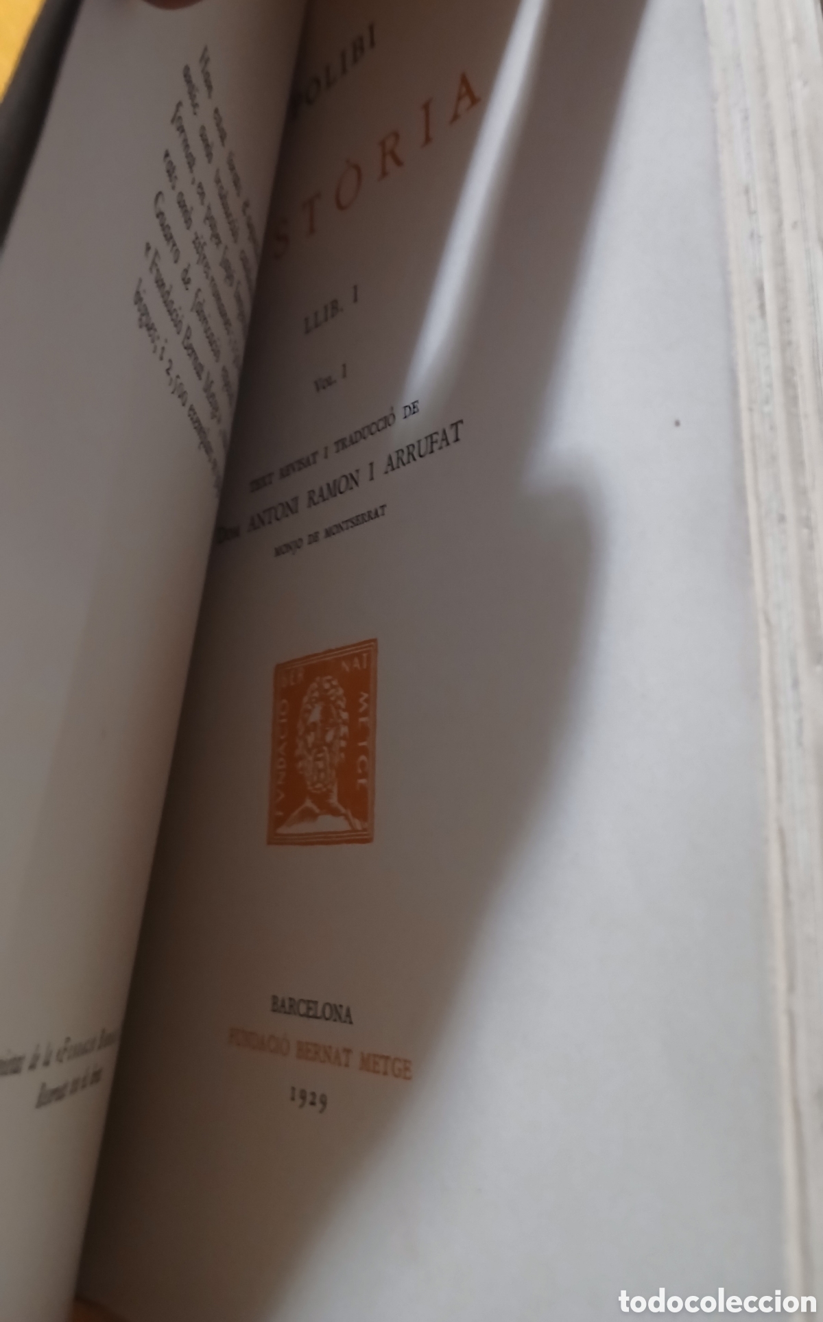 Libros antiguos: Polibi, Hist&ograve;ria 1929 a 1968 - Foto 3