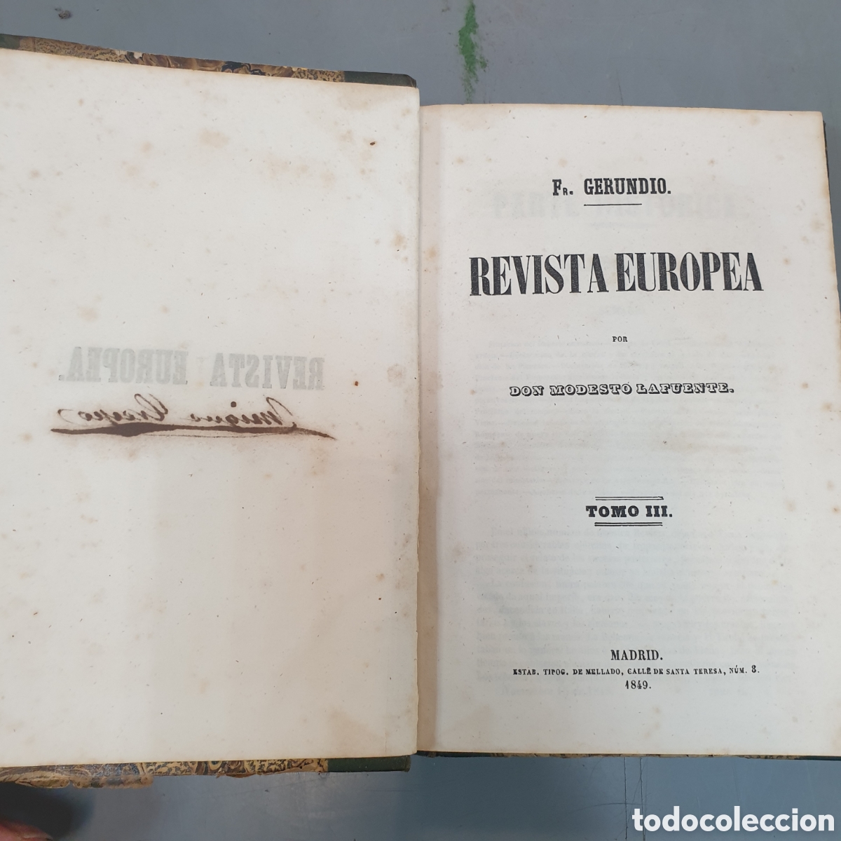 Libros antiguos: REVISTA EUROPEA 1849 - Foto 2