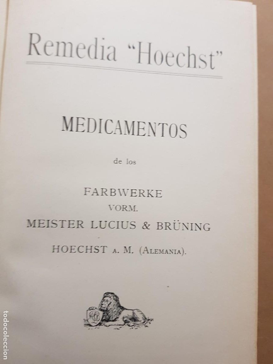 Libros antiguos: REMEDIA HOECHST (ILUST) - EN ALEM&Aacute;N - A&Ntilde;O 1914 - Foto 4