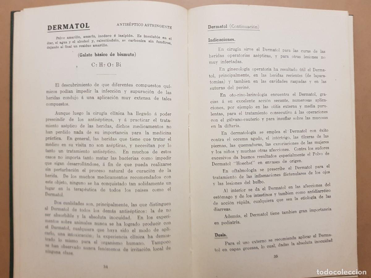 Libros antiguos: REMEDIA HOECHST (ILUST) - EN ALEM&Aacute;N - A&Ntilde;O 1914 - Foto 9