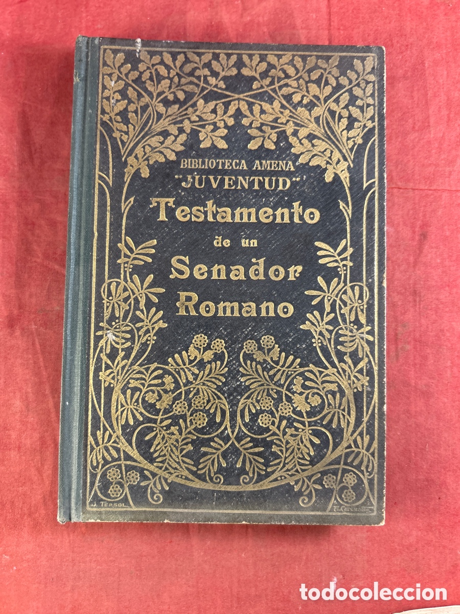 Libros antiguos: TESTAMENTO DE UN SENADOR ROMANO - Foto 1